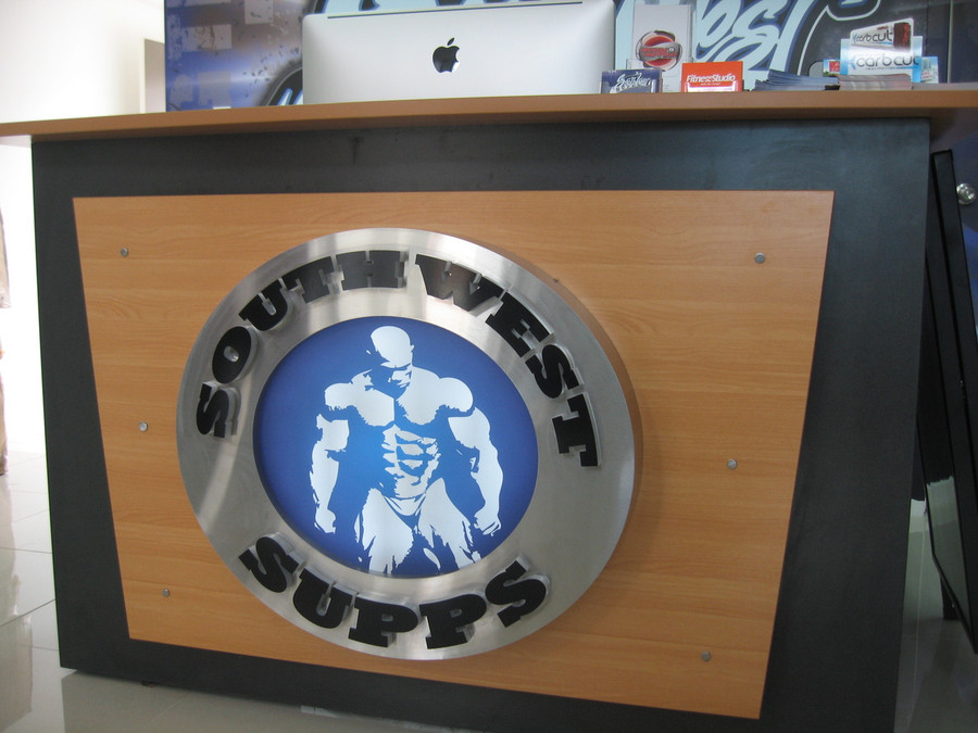 Southwest Supps Stainless Steel Reception Sign