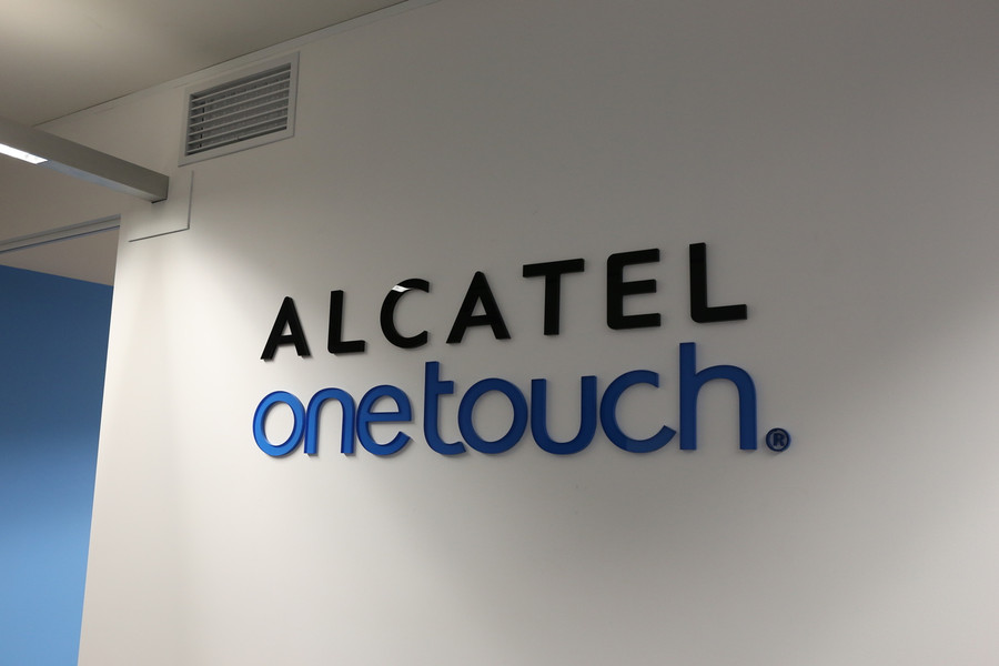 Alcatel 3D Wall Reception Sign