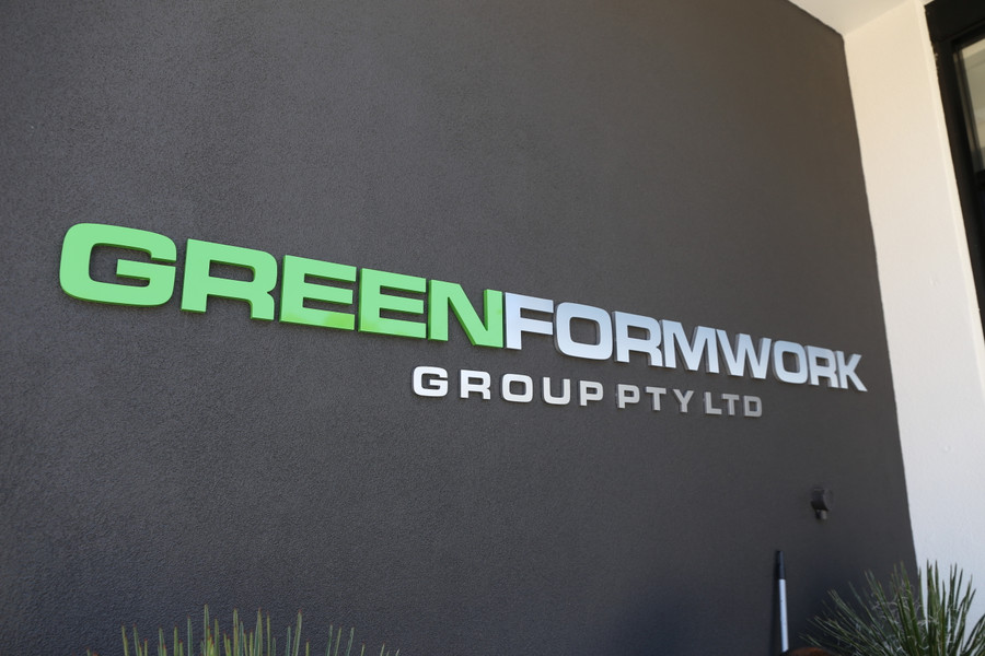 External Entry 3D Sign in Gloss Paint Finish