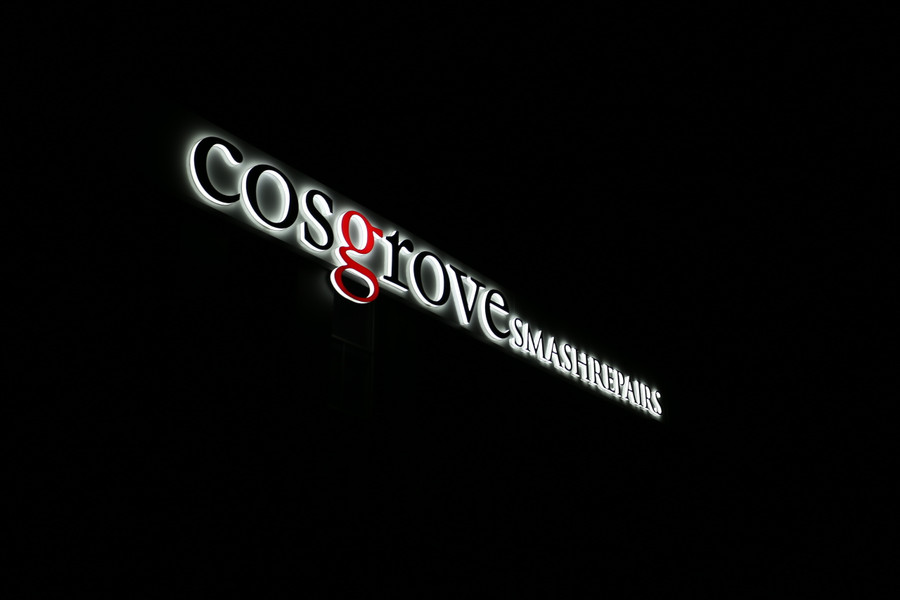 Cosgrove 3D LED Side Lit Sign