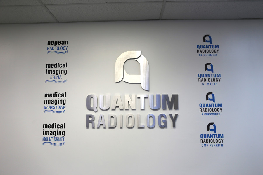 Brush Stainless Steel Reception Sign