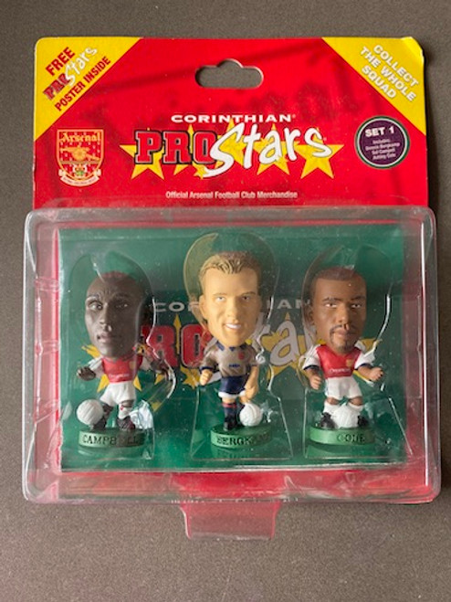 3 Pack (Campbell, Bergkamp, A Cole) Arsenal 19639 Blister