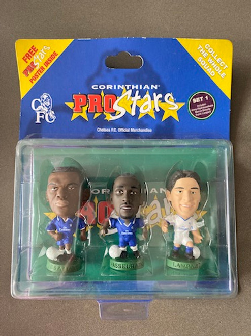 3 Pack (Desailly, Hasselbaink, Lampard) Chelsea 19640 Blister