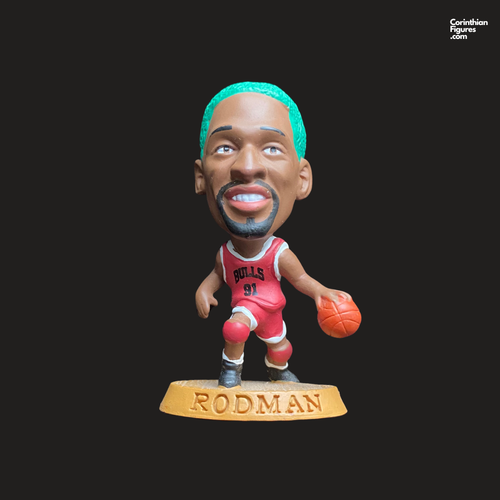 Dennis Rodman Chicago Bulls NBA006 B Green Hair Figure