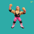 Bret Hart (Pink Heart) Series 4 WWFH40 Loose