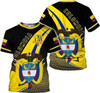 Personalized Colombia Flag 3D T-Shirt - Custom Name
