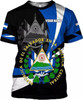 Personalized El Salvador Flag T-Shirt - Custom Name
