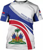 Customized Haitian Flag 3D T-Shirt - Custom Name