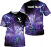 Personalized Bowling T-Shirt - Custom Name & Team Name