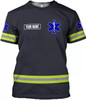 Personalized EMS EMT 3D T-Shirt - Custom Name