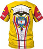 Personalized Colombia 3D T-Shirt - Custom Name