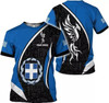 Personalized Greece 3D T-Shirt - Custom Name
