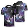 Personalized Strike Thunder Lightning Bowling Polo Shirt - Custom Name
