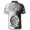 Personalized Warrior Viking Darts Polo Shirt - Custom Name