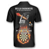 Personalized Darts Hello Darkness My Old Friend Polo Shirt - Custom Name