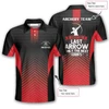 Personalized Archery Red Last Arrows Polo Shirt - Custom Name & Team Name