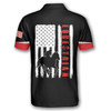 Personalized Horse Racing Vintage Flag Emblem Equestrian Polo Shirt - Custom Name