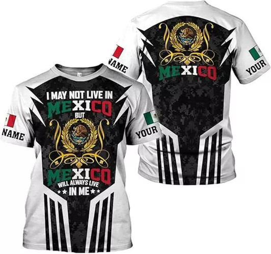 Personalized Mexico T-Shirt - Custom Name