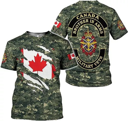 Personalized Canada 3D T-Shirt - Custom Name