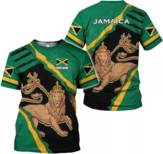 Personalized Jamaica 3D T-Shirt - Custom Name