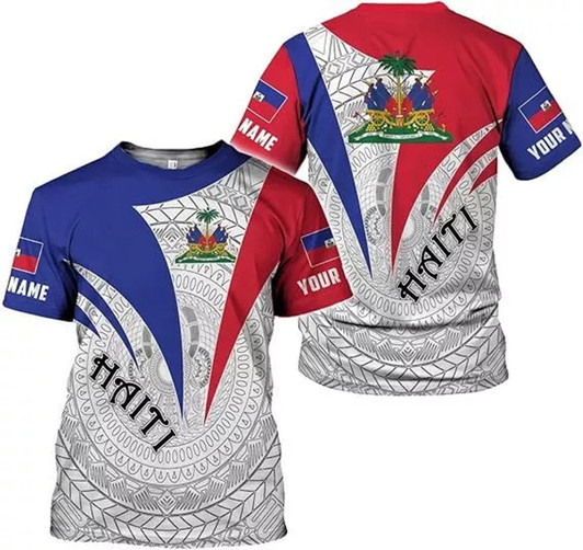 Personalized Haitian T-Shirt - Custom Name