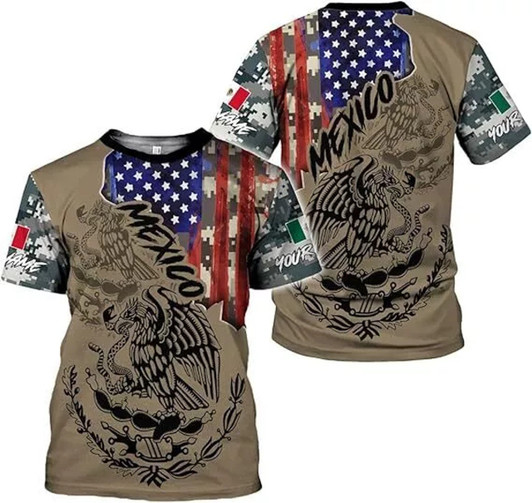 Customized Mexico T-Shirt - Custom Name