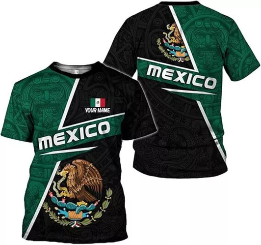 Customized Mexico 3D Shirt - Custom Name