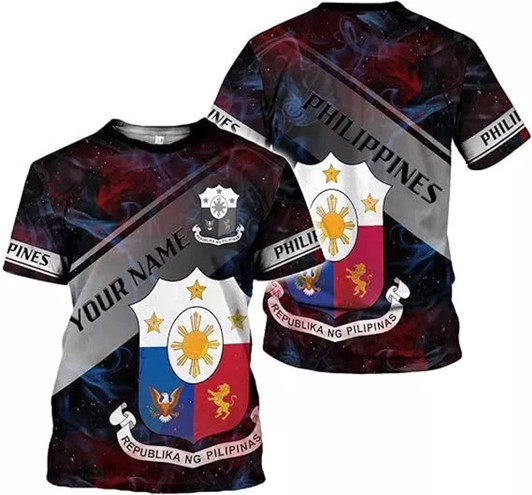Personalized Philippines 3D T-Shirt - Custom Name