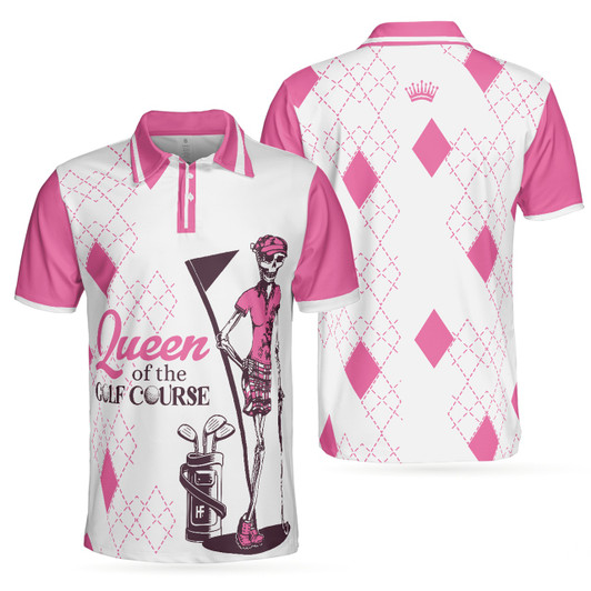 Queen Of The Golf Course Golf 3D Polo Shirt
