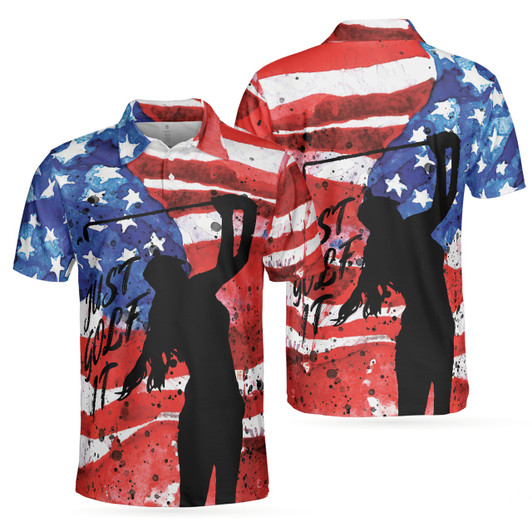 American Golfer Just Golf It 3D Polo Shirt