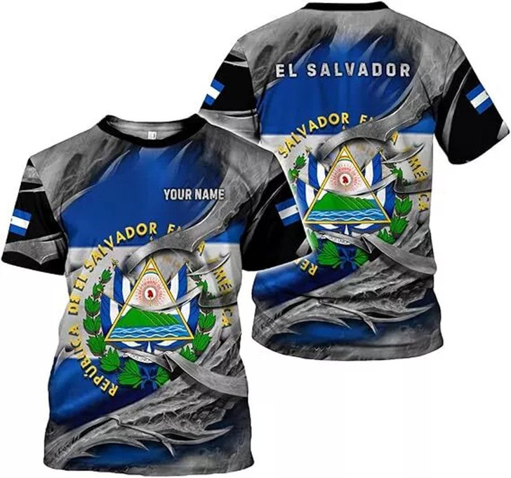 Customized El Salvador T-Shirt - Custom Name