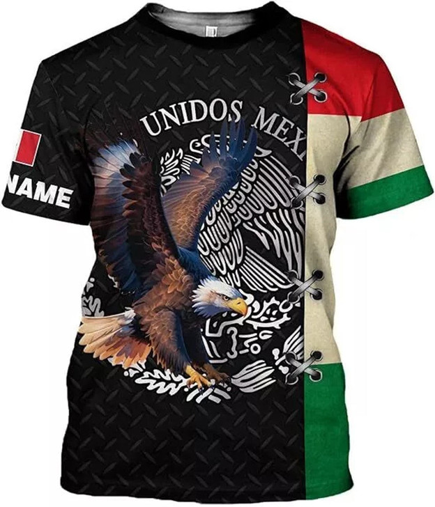 Personalized Mexican 3D T-Shirt - Custom Name