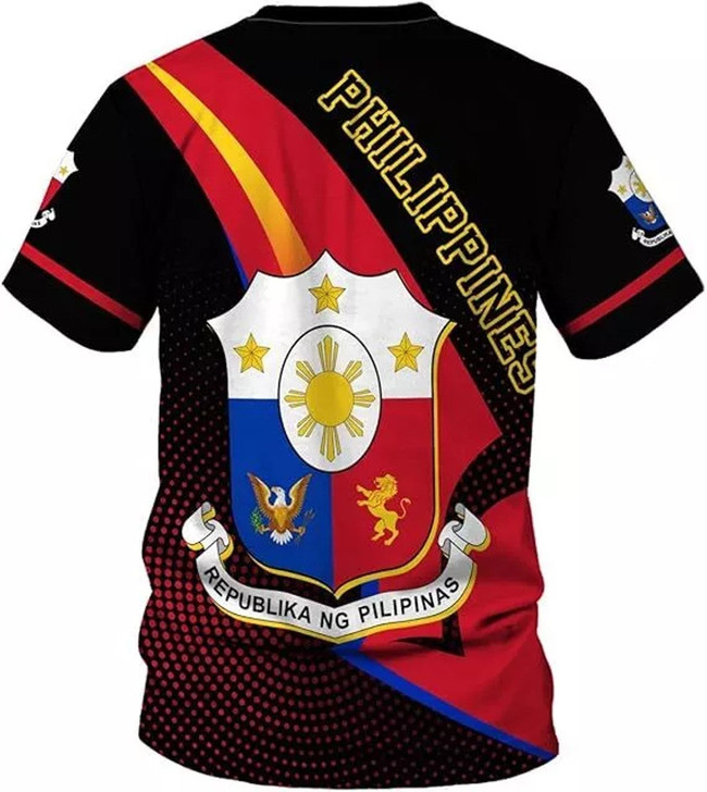 Personalized Philippines Flag 3D T-Shirt - Custom Name