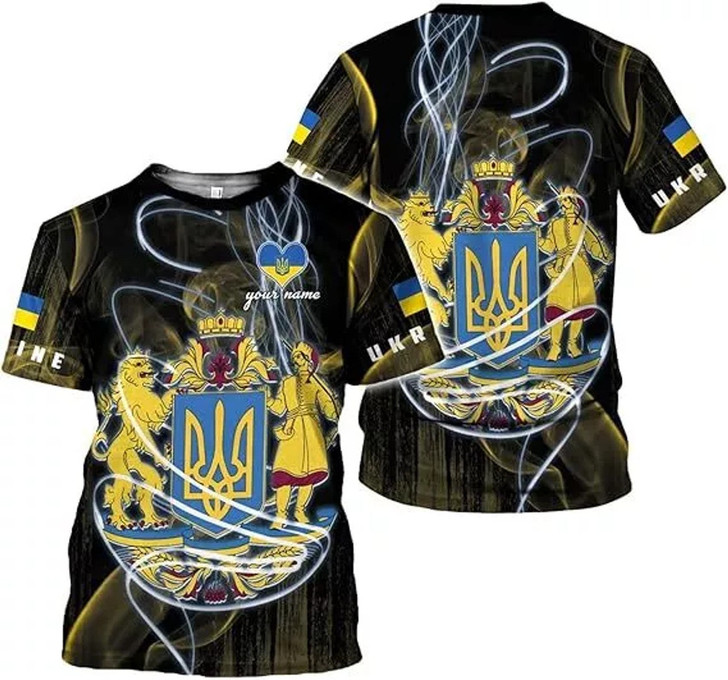 Personalized Ukraine 3D T-Shirt - Custom Name