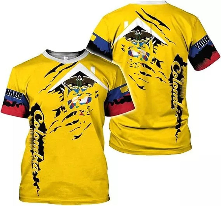 Customized Colombia T-Shirt - Custom Name