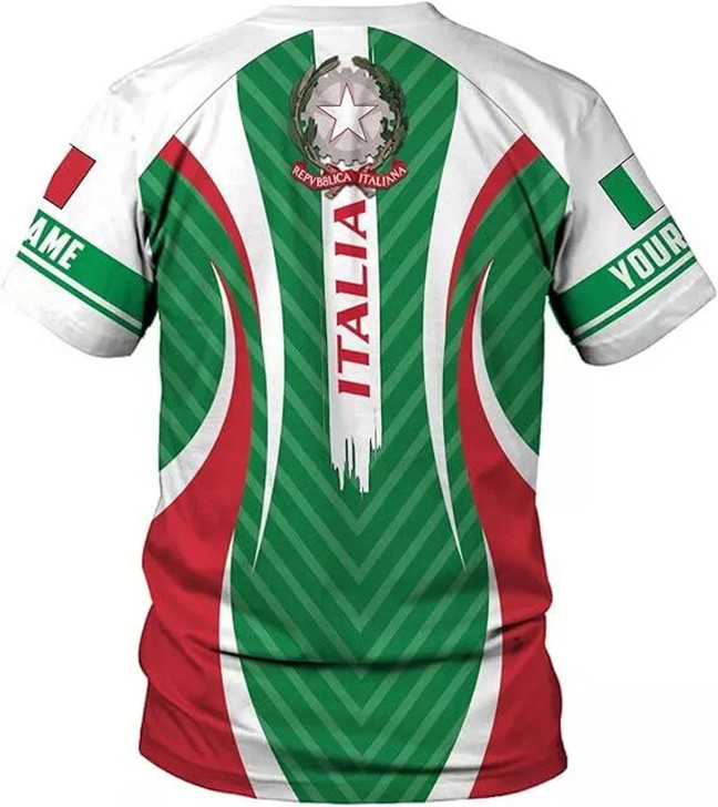 Personalized Italy T-Shirt - Custom Name