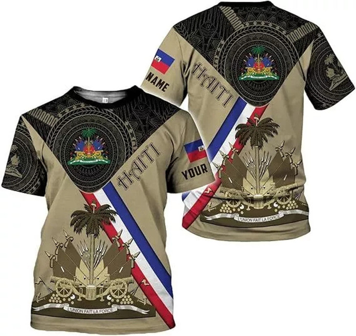 Customized Haiti T-Shirt - Custom Name