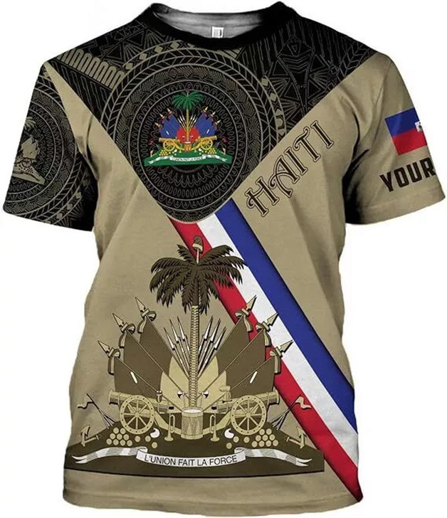 Customized Haiti T-Shirt - Custom Name