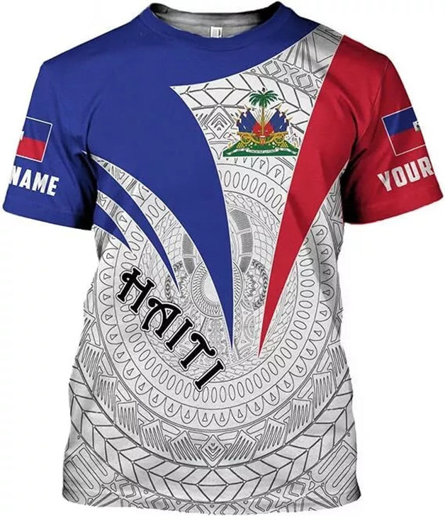 Personalized Haitian T-Shirt - Custom Name