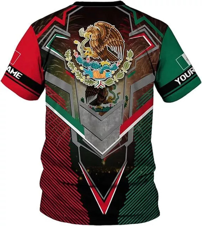Customized Mexican 3D T-Shirt - Custom Name