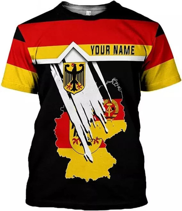 Personalized Germany 3D T-Shirt - Custom Name