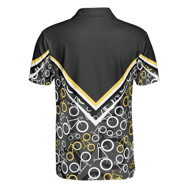 Personalized Road Bikes Pattern Cycling 3D Polo Shirt - Custom Name
