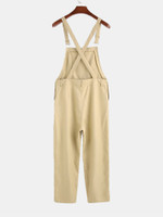 Mens Lovely Solid Color Versatile Strap Jumpsuits Pants