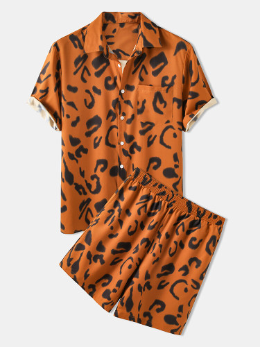 Mens Leopard Print Summer Light Causal Designer Suits Mens Leopard Print Summer Light Causal Designer Suits