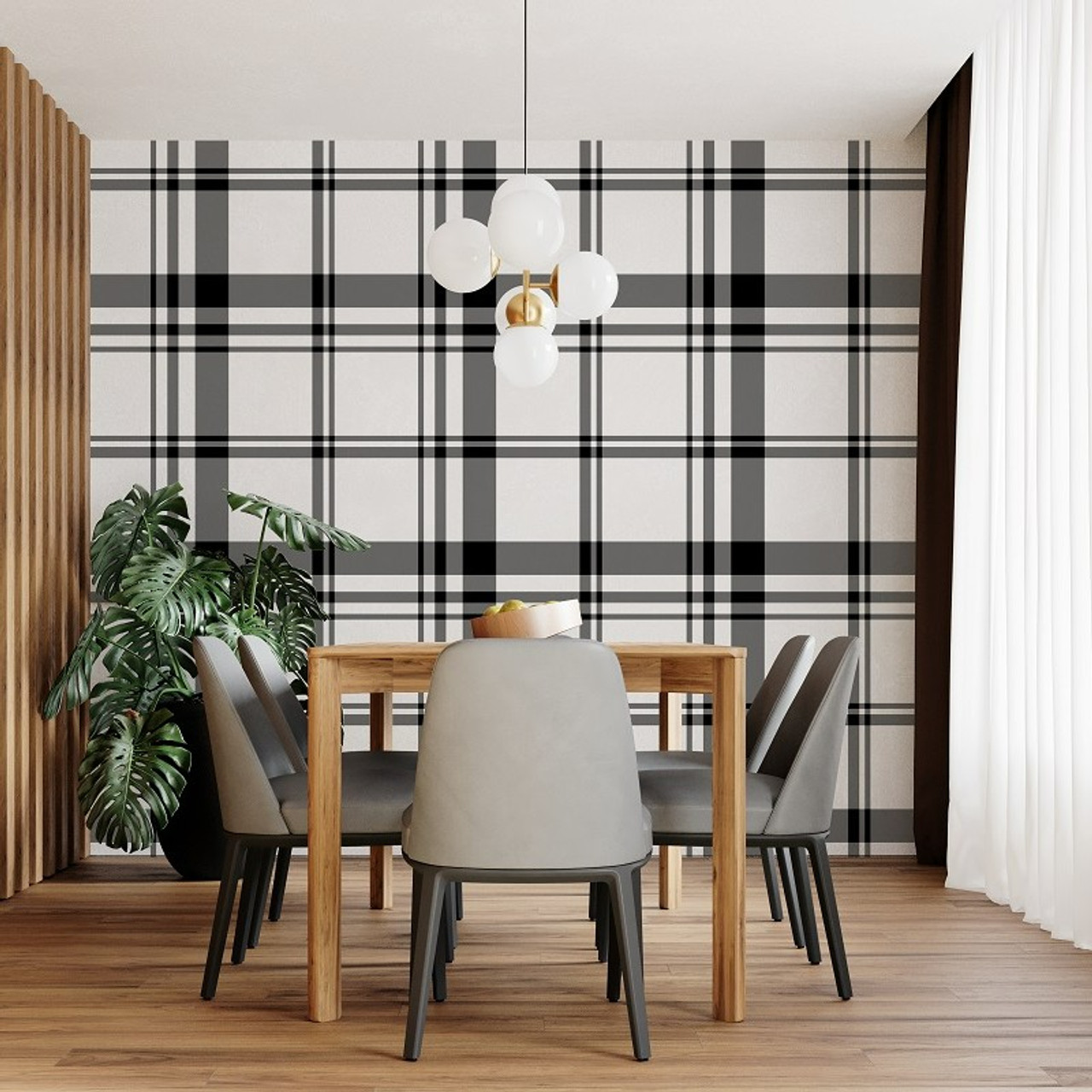 ApartmentFriendly Fix Opalhouse Designed With Jungalow Diskus Plaid Peel  and Stick Wallpaper  22 Bold Furniture and Decor Items Thatll Put a Smile  on Your Face  POPSUGAR Home Photo 4