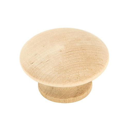 Allison Value Unfinished Wood Large Round Knob