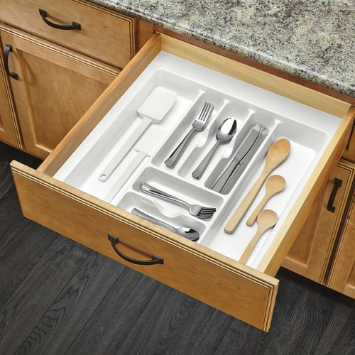 White Polymer Cutlery Insert