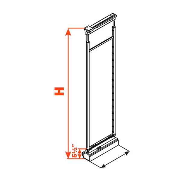 Frame for Straight Pantry