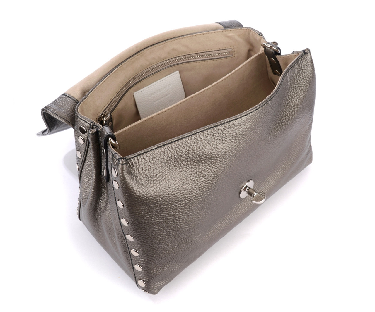 Bag Zanellato Postina Daily S gunmetal | H-Brands