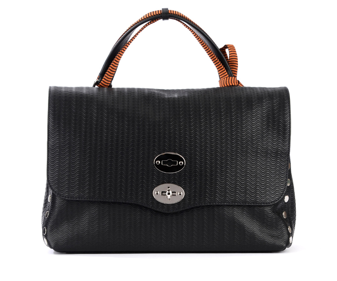 Bag Zanellato Postina Daily M black palm leather | H-Brands